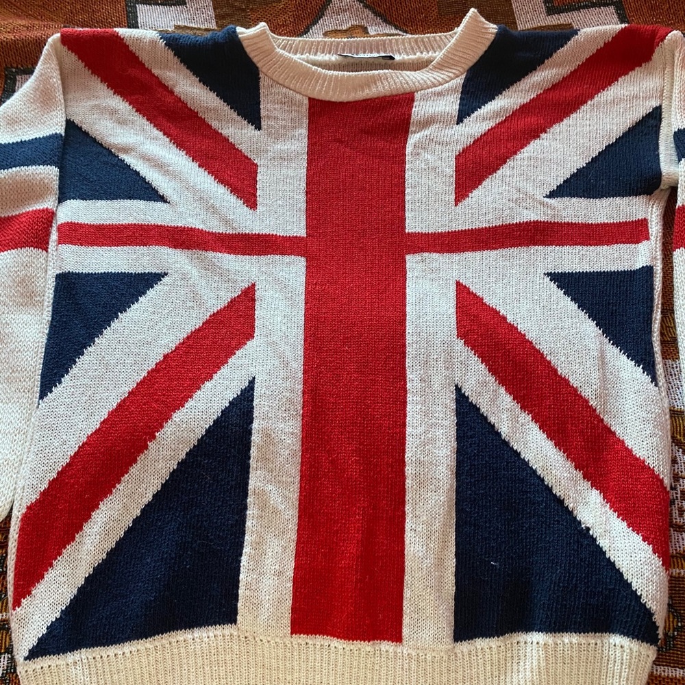English Flag Sweater